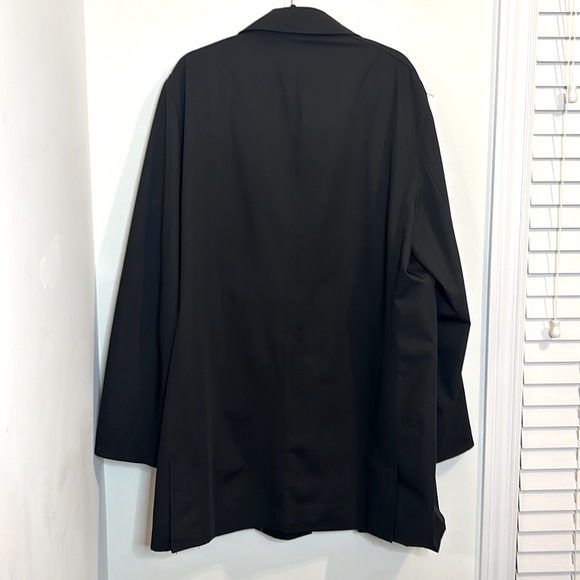 London Fog Single Breasted Black 3/4 Trench Coat Jacket Men’s Size  44T - Picture 10 of 14